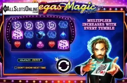 Start Screen. Vegas Magic from Pragmatic Play