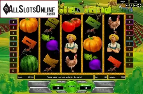 Reel Screen. Veggie Farm from Platin Gaming