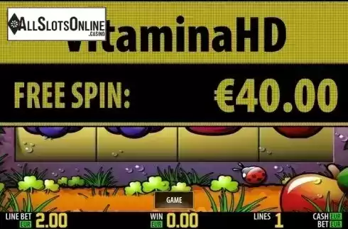 Free spins 2. Vitamina HD from World Match