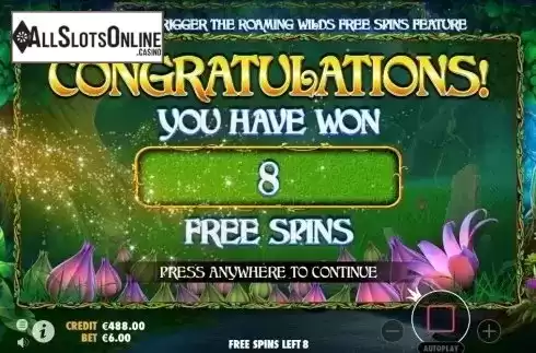 Free Spins Triggered. Wild Pixies from Pragmatic Play