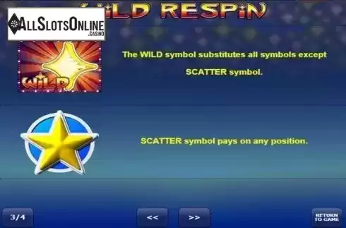Screen4. Wild Respin from Amatic Industries