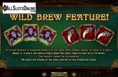 Sticky Wilds Respin. Witchs Brew (RTG) from RTG