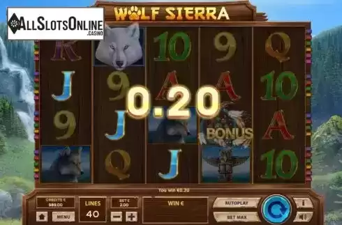 Win screen 2. Wolf Sierra from Tom Horn Gaming