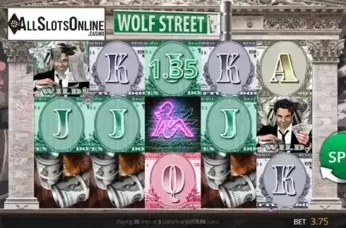 Win Screen. Wolf Street from Saucify