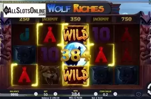 Win Screen 2. Wolf Riches from Pariplay