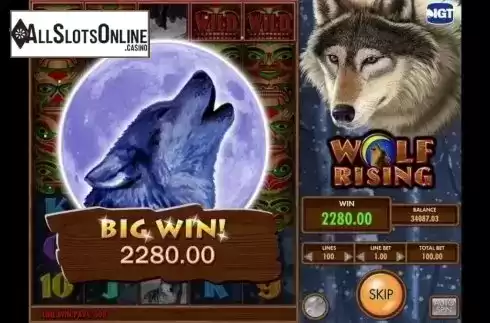 Big win. Wolf Rising from IGT