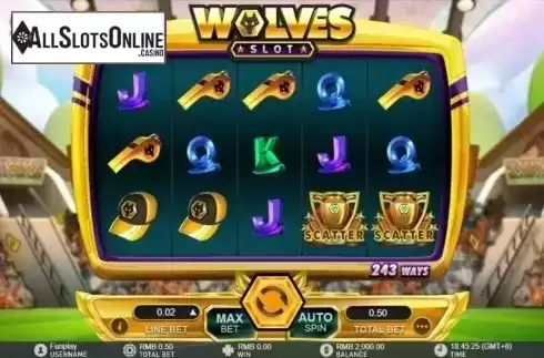 Reel Screen. Wolves Slot from GamePlay