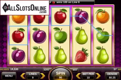 Win Screen 3. 25 Diamonds from Spin Games