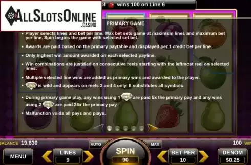 Features. 25 Diamonds from Spin Games