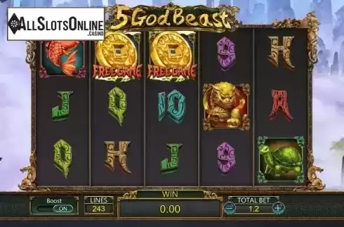 Start screen 2. 5 God Beast from Dragoon Soft
