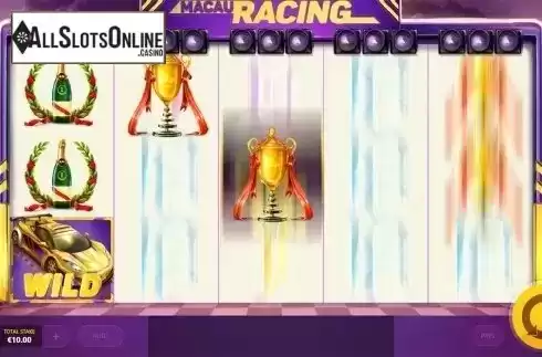 High-value symbols adding screen. Macau Racing from Red Tiger