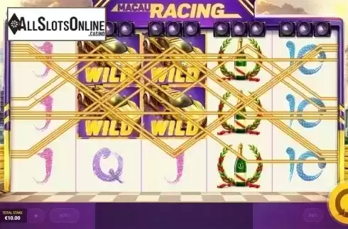 Wild win screen. Macau Racing from Red Tiger