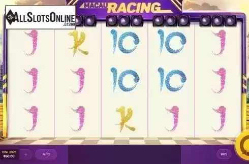 Reels screen. Macau Racing from Red Tiger