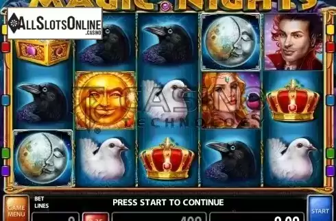 Win Screen . Magic Nights from Casino Technology