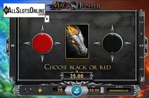 Gamble screen 1. Magic Hunter from BF games