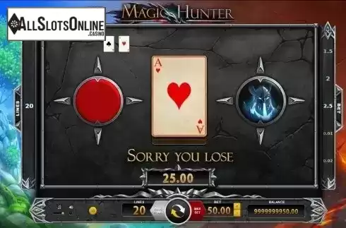 Gamble screen 2. Magic Hunter from BF games