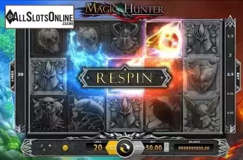 Respin screen. Magic Hunter from BF games