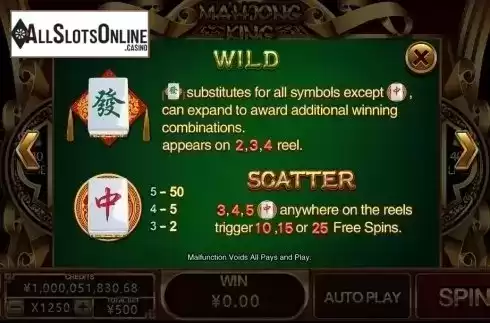 Wild Scatter. Mahjong King (CQ9 Gaming) from CQ9Gaming