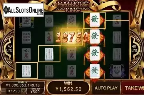 Win Screen. Mahjong King (CQ9 Gaming) from CQ9Gaming
