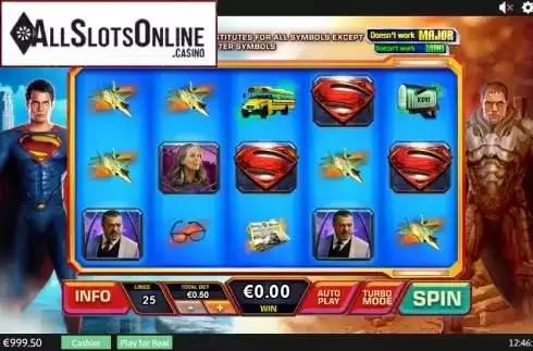 Screen 2. Man of Steel from Playtech