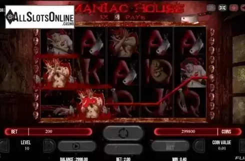 Win screen. Maniac House from Fugaso