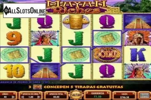 Main game. Mayan Riches from IGT