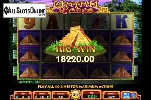 Big Win. Mayan Riches from IGT