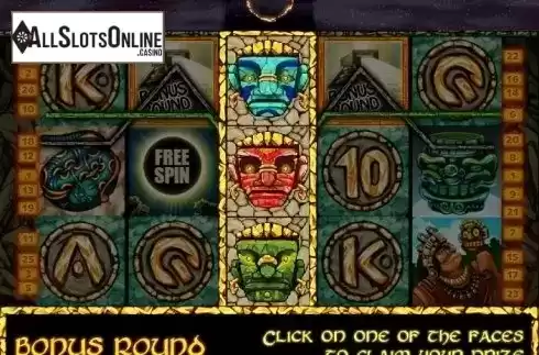 Bonus Game screen. Mayan Secret from MultiSlot