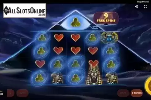 Free Spins. Mega Pyramid from Red Tiger