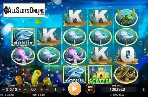 Reel screen. Mermaid Seas from KA Gaming