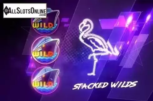 Stacked Wilds. Miami Nights from Booming Games