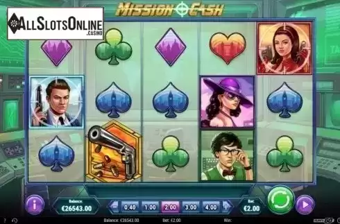 Reel Screen. Mission Cash from Play'n Go