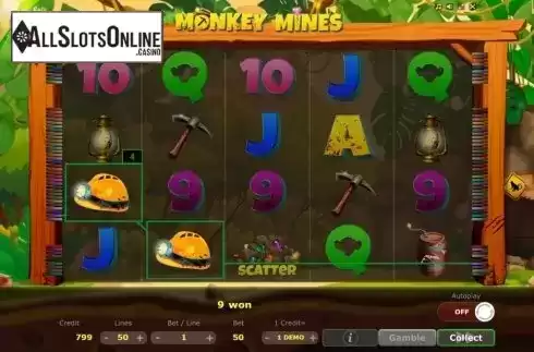 Win Screen 3. Monkey Mines from Five Men Games