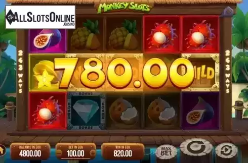 Win Screen 2. Monkey Slots from SYNOT