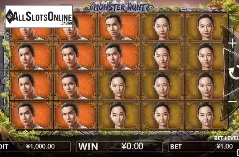 Reel screen. Monster Hunt from Iconic Gaming
