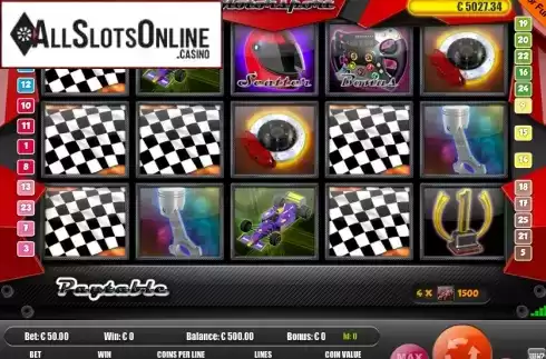 Screen2. Motor Sports from Portomaso Gaming