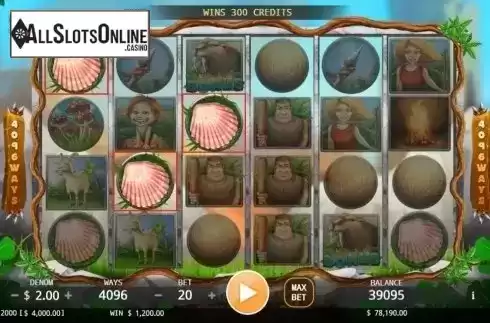 Win screen. Neanderthals from KA Gaming