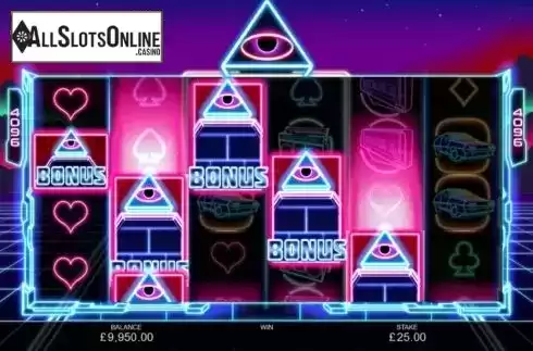 Bonus Symbols. Neon Pyramid from Inspired Gaming