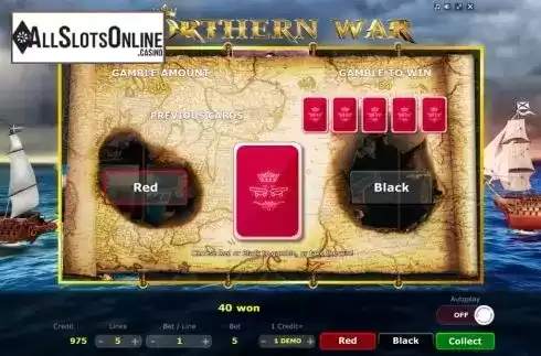Gamble screen. Northern War from Five Men Games