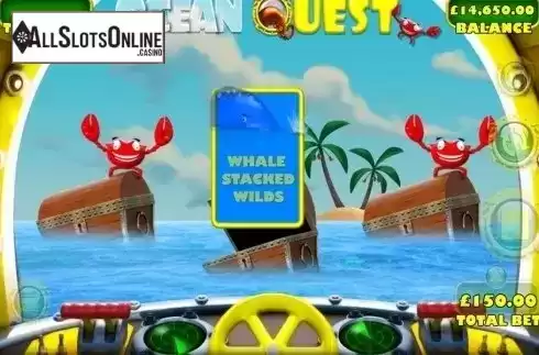 Bonus pick screen. Ocean Quest from Games Warehouse