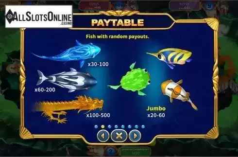 Paytable 2. Ocean Ruler from Skywind Group