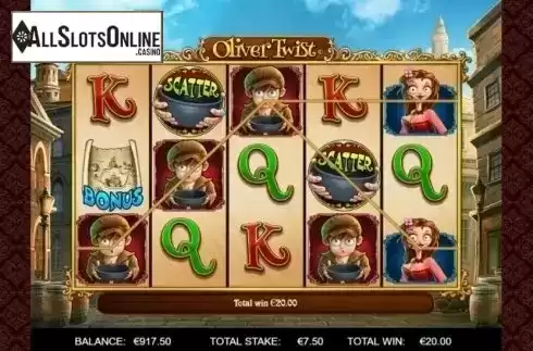 Win Screen. Oliver Twist from Endemol Games