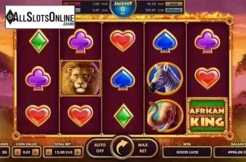Reel Screen. African King from NetGame