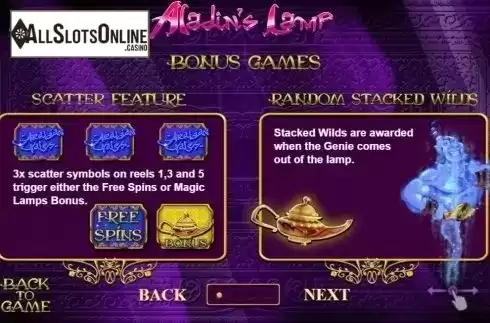 Screen6. Aladin's Lamp from Cayetano Gaming
