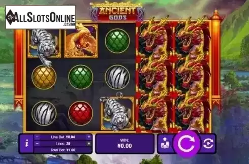 Reel screen. Ancient Gods from RTG