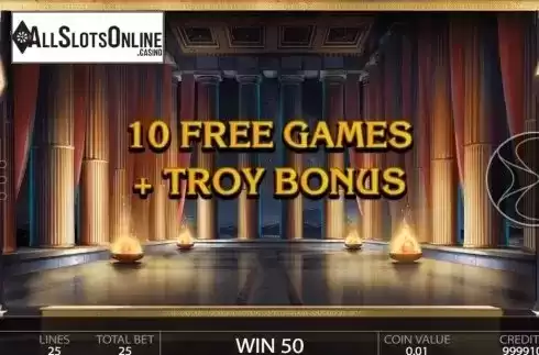 Free Spins Triggered. Ancient Troy from Endorphina