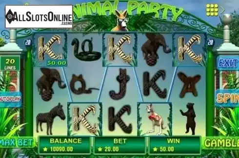 Screen6. Animal Party from Booming Games