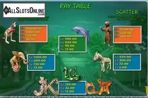Screen2. Animal Party from Booming Games