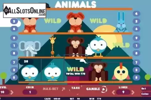 Win screen 2. Animals from BetConstruct