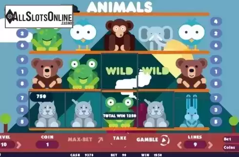 Win screen 1. Animals from BetConstruct